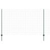 vidaXL Euro Fence met paal 10 x 1,4 m PVC-Coated Staal Groen Mesh