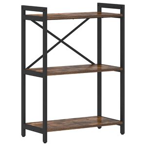 vidaXL Boekenkast Gerookt eiken 60 x 30 x 85 cm Bewerkt hout