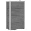 vidaXL Verhoogde plantenbak Grijs 50 x 30 x 82 cm WPC en Aluminium
