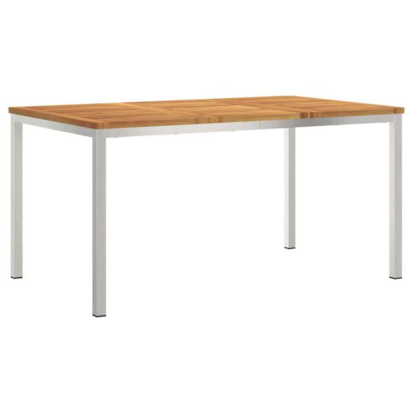 vidaXL EetTafel Bruin 150 x 90 x 75 cm Massief Acaciahout