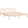 vidaXL Bedframe met hoofdbord massief hout