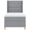 vidaXL Boxspringbed met matras Lichtgrijs 100 x 200 cm Stof