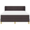 vidaXL Boxspringbed met matras Donkerbruin 140 x 190 cm Stof