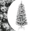 vidaXL Kunstkerstboom met scharnieren en sneeuw 120 cm