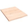 vidaXL Wandschap 40x50x2 cm onbehandeld massief eikenhout
