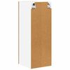 vidaXL Hangkast Oude Hout en Wit 30 x 31 x 80 cm Bewerkt hout