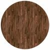 vidaXL Tafelblad &Oslash; 90 x 4 cm Rond Massief Eikenhout Donkerbruin