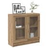 vidaXL Boekenkast 82,5x30,5x80 cm bewerkt hout artisanaal eikenkleurig