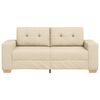 vidaXL Loveseat Bank Crème 140 cm Stof