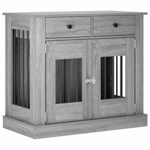 vidaXL Hond Bench Meubel Grijs Sonoma 90 x 47,5 x 80 cm Bewerkt hout