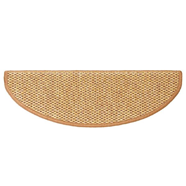 vidaXL Trapmatten zelfklevend 15 st sisal-look 65x21x4 cm sisalkleurig
