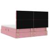 vidaXL Opbergbed met LED met matras met LED Roze 180 x 200 cm Fluweel