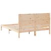 vidaXL Bedframe extra lang zonder matras massief hout 140x220 cm