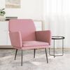 vidaXL Fauteuil 62x79x79 cm fluweel roze