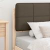 vidaXL Bedframe met Gevoerd Hoofdgedeelte Taupe 100 x 200 cm