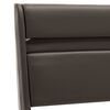vidaXL Bedframe met LED kunstleer grijs 140x200 cm