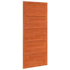 vidaXL Schuifdeur 80 x 2,5 x 208 cm Massief grenenhout Wasbruin