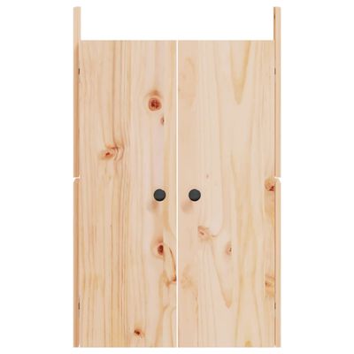 vidaXL Kastdeurtjes voor buitenkeuken 50x9x82 cm massief grenenhout
