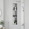 vidaXL Douche Niche Zilver 90 x 20 x 9,5 cm Roestvrij staal