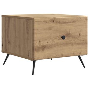 vidaXL Salontafel Artisanaal eiken 49 x 50 x 40 cm Bewerkt hout