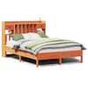 vidaXL Bed met boekenkast zonder matras grenenhout wasbruin 140x190 cm