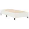 vidaXL Boxspring bed Cr&egrave;me 90 x 190 cm Katoenen stof