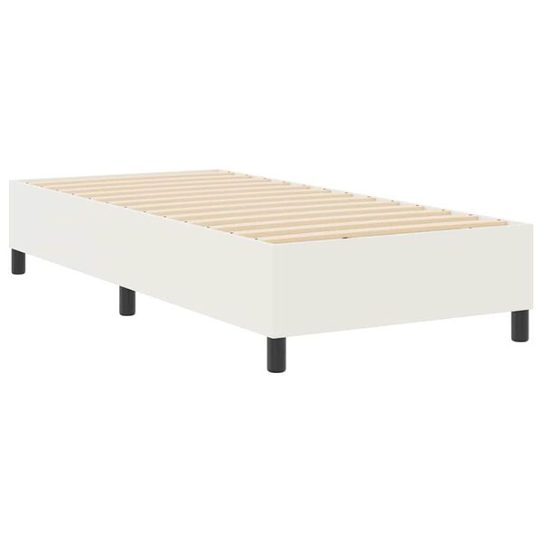 vidaXL Boxspring bed Cr&egrave;me 90 x 190 cm Katoenen stof