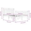 vidaXL Bedframe massief hout 120x190 cm