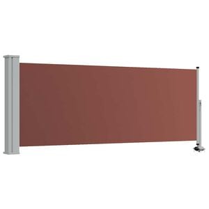 vidaXL Tuinscherm uittrekbaar 100x300 cm bruin