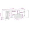 vidaXL TV Eenheden Massief Acaciahout 105 x 33,5 x 46 cm Bewerkt hout