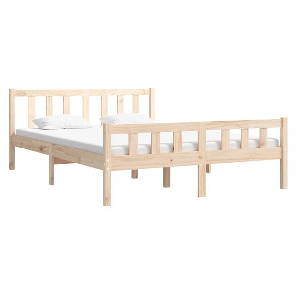 vidaXL Bedframe massief hout 120x190 cm