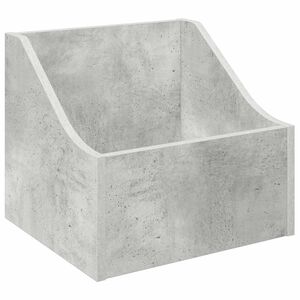 vidaXL LP Recorddoos Betongrijs 37 x 33 x 32 cm Bewerkt hout
