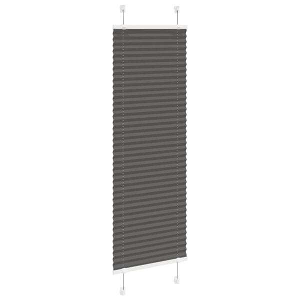 vidaXL Pliss&eacute; rolgordijn 50x100 cm stofbreedte 49,4 cm polyester zwart