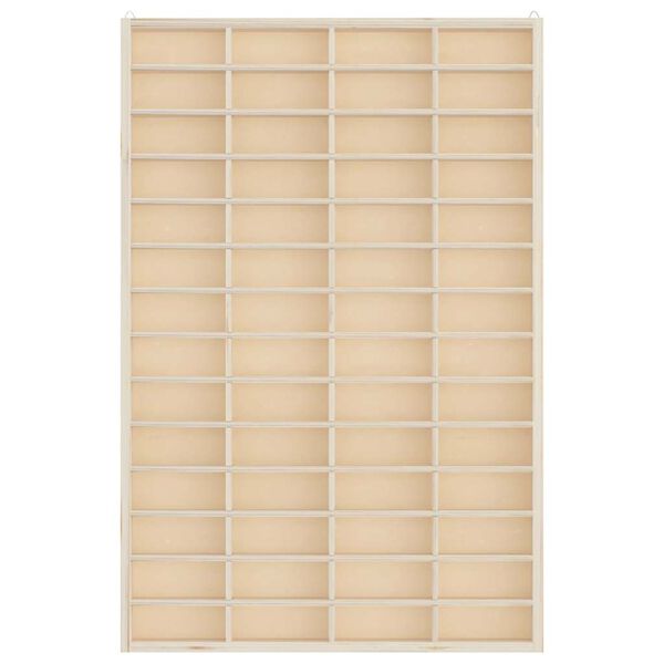 vidaXL Houten Verzamelaarsvitrine met 56 Vakken 40x4,5x60cm