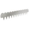 vidaXL Gazonrand 20 st 103 x 20 cm Staal Zilverkleurig