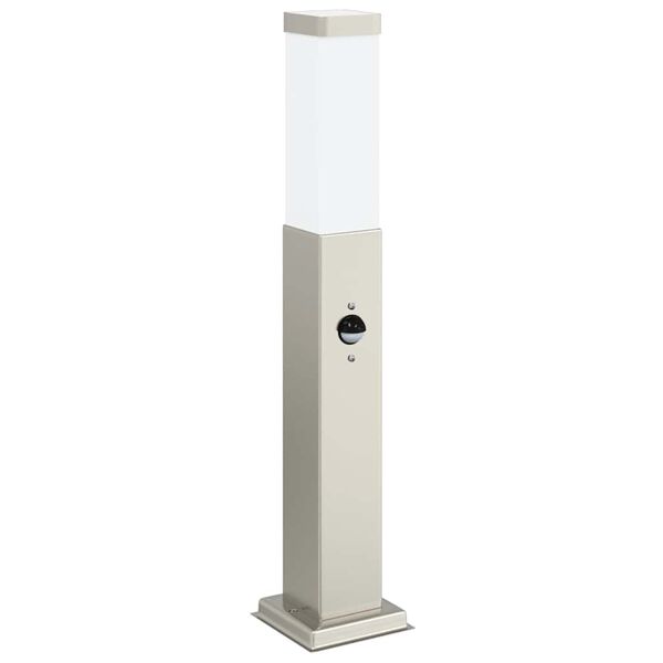 vidaXL Bolderverlichting met sensor 50 cm RVS IP44