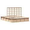 vidaXL Bedframe Bruin 160 x 200 cm Massief grenenhout