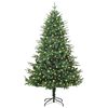 vidaXL Kunst Kerstboom met verlichting Groen 180 cm PVC en PE