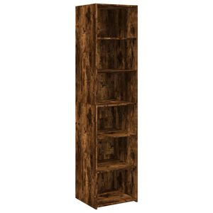vidaXL Hoge kast 45x41x185 cm bewerkt hout gerookt eikenkleurig
