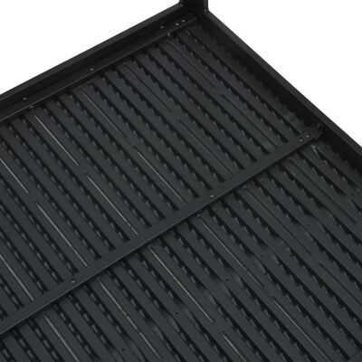 vidaXL Salontafel hout-look 78x78x74 cm HDPE zwart