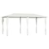 vidaXL Prieel met paalhoezen 160 g/m&sup2; 2,98x5,3x2,59 m cr&egrave;mekleurig