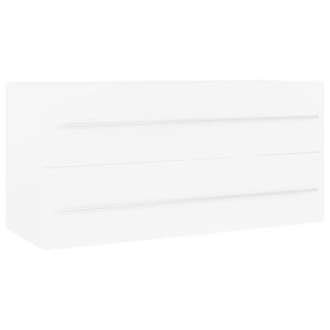 804719 vidaXL Wastafelkast 100x38,5x48 cm bewerkt hout wit