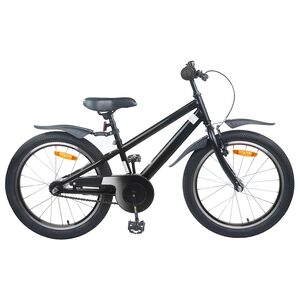 vidaXL Kinderfiets 20 Inch voor 6-11 jaar oud Zwart