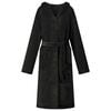 vidaXL Badjas Hoodie Zwart xl Flanel