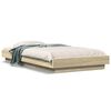 vidaXL Bedframe bewerkt hout sonoma eikenkleurig 100x200 cm