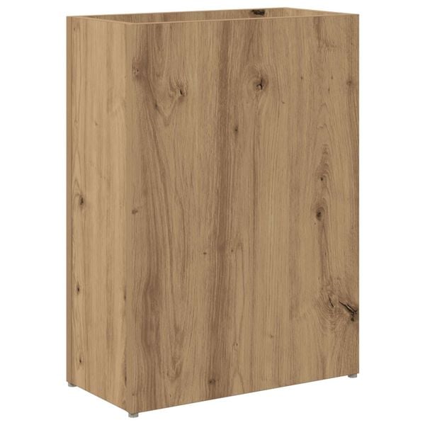 vidaXL Paraplu Standaard Artisan Eiken 40 x 20 x 55,5 cm Bewerkt hout