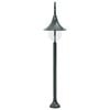 vidaXL Paalverlichting tuin E27 120 cm aluminium donkergroen