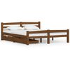 vidaXL Bedframe met 2 lades massief grenenhout honingbruin 160x200 cm