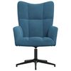 vidaXL Relaxstoel fluweel blauw