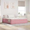 vidaXL Opbergbed met matras met matras Roze 180 x 200 cm Fluweel